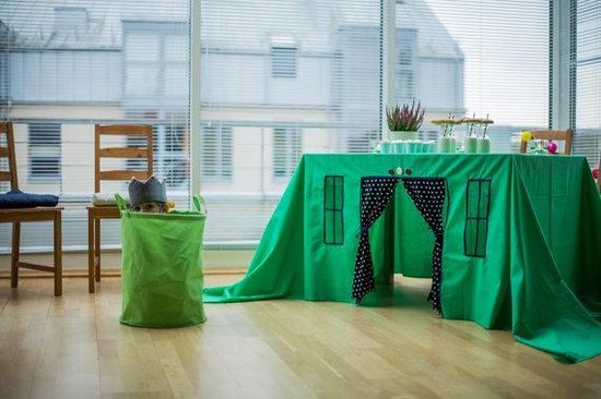 shampoo Saga Slaapzaal Tafeltent – Speeltent –kinder Tent – Tafelkleed – Tent tafel – handgemaakt  – 220cm x... | bol.com