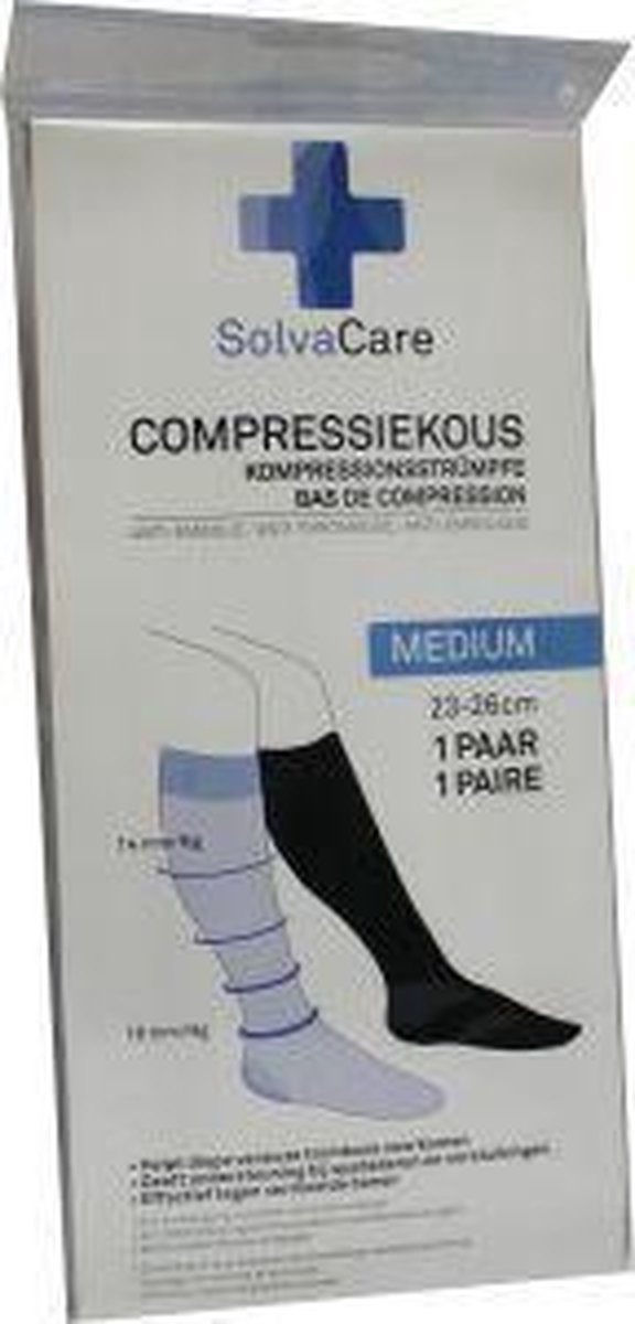 Goedkoopste Solvacare compress.kous m.zw 1 st
