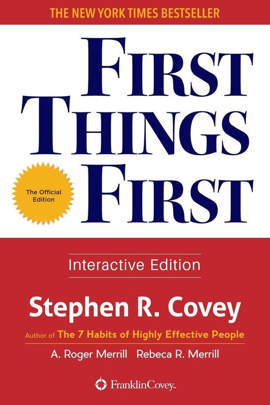 First Things First - cover