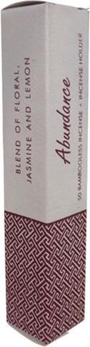 Yogi & Yogini naturals Kruidenwierook zonder bamboe met houder Overvloed 34 g (per stuk) wit