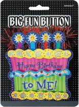 Big Fun Verjaardagsbutton Happy birthday to me!