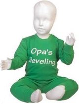 Fun2Wear Pyjama Opa's Lieveling groen maat 98