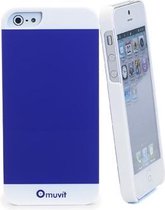 Muvit Colorful Case voor Apple iPhone 5 en 5S (paars) + Screenprotector (MUBKC0648)