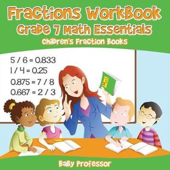 Fractions Workbook Grade 7 Math Essentials - cover
