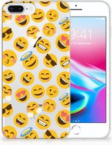 TPU Siliconen Hoesje iPhone 7 Plus | 8 Plus Design Emoji