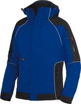 Fhb Softshell Jas +capuchon Walter Korenblauw/ Zwart Mt M