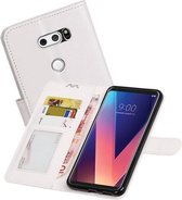 LG V30 Portemonnee hoesje booktype wallet case Wit