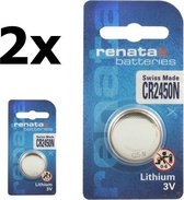 Pile bouton au lithium Renata CR2450N 3V-2 pcs
