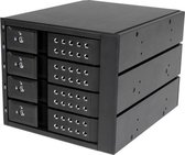 StarTech 4-bay aluminium trayless hot-swappable mobile rack backplane voor 3,5 inch SAS II/SATA III - 6 Gbps HDD