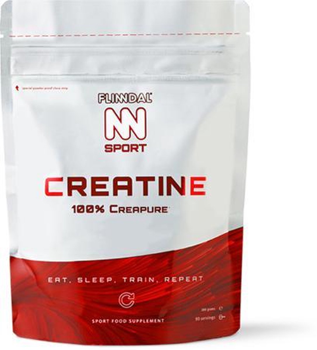 CREATINE 100% Creapure® (de meest onderzochte en zuiverste vorm van creatine monohydraat verkrijgbaar)- 300 gram- Flinndal Sport - Flinndal Sport