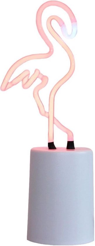 mini lampe néon flamant rose