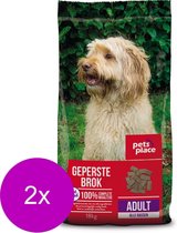 Pets Place Adult Pressed Croquettes Volaille & Viande - Nourriture pour chiens - 2 x 18 kg