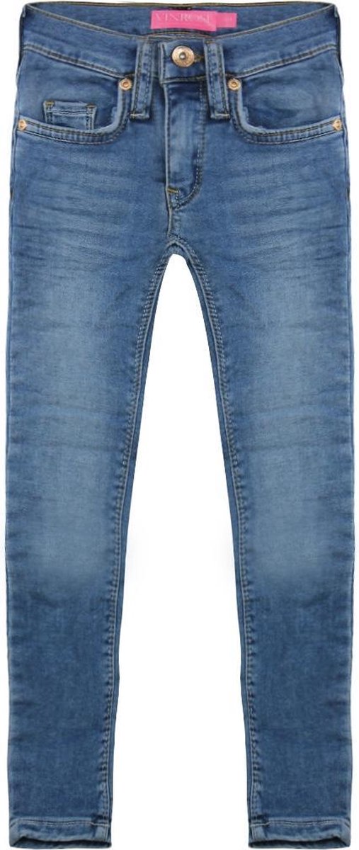 Vinrose Jeans Debbie - Broek - Jeans - Denim Blue - Meisjes - Maat: 128