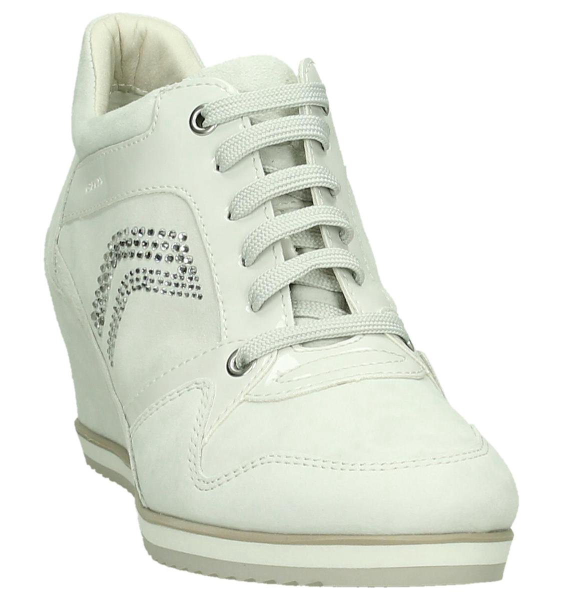 Geox - D 5454 A - Sneaker met sleehak - Dames - Maat 40 - Beige - 1002 -Off  White... | bol.com