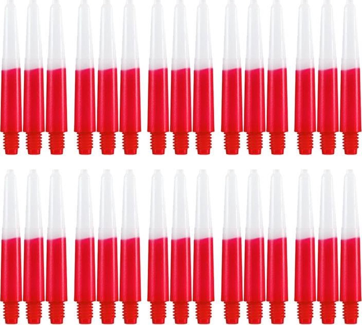 Dragon darts - Two Tone rood - short - dart shafts - multipack 10 sets - darts shafts