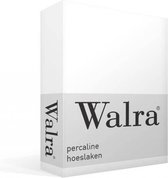 Walra Percaline katoen hoeslaken - White - 2-persoons (140x220 cm)
