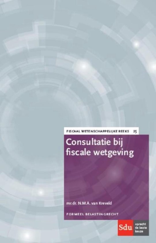 Fiscaal-wetenschappelijke reeks 25 -   Consultatie bij fisca ... - cover