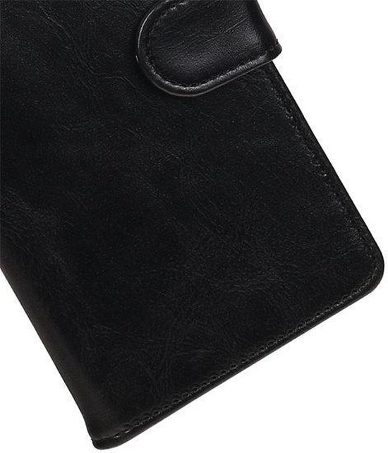 Étui Portefeuille Booktype PU Noir Pull-Up pour Samsung Galaxy J3 Pro