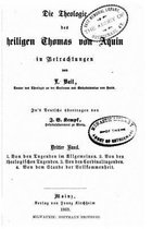 Die Theologie des heiligen Thomas von Aquin