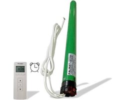 PALMAT Draadloze Rolluikmotor met 4 kanaals afstandsbediening (35 mm Buismotor, adapters 40 mm,10 Nm)