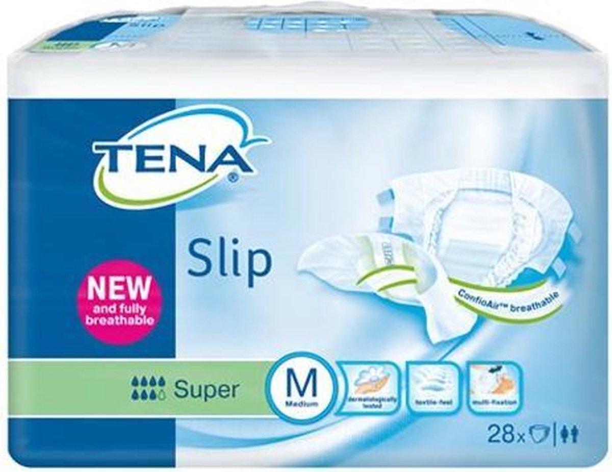 Goedkoopste Tena Slip Super - mt M - 28 st - Incontinentiebroekjes