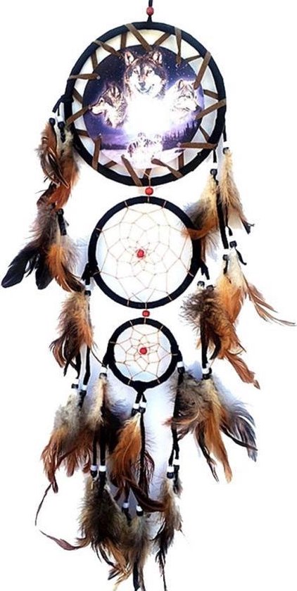 Dromenvanger - Native Wolf - 3 anneaux - 16cm de diamètre - 60cm de longueur