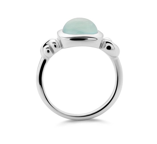 Orphelia ZR-7467/50 - Bague Carrée - Argent 925 - Chalcédoine - Taille 50