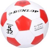 Dunlop Voetbal Pvc Rood/wit Junior Maat 5