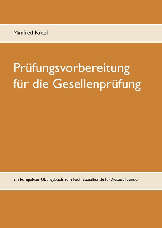 Prüfungsvorbereitung für die Gesellenprüfung - cover