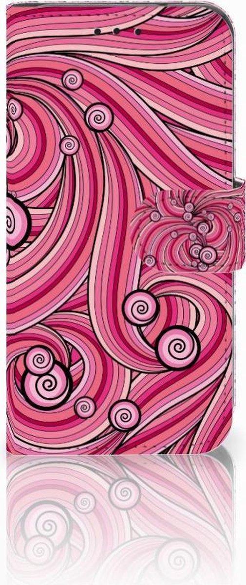 Boekhoesje voor Samsung Galaxy S10e Hoesje Swirl Pink