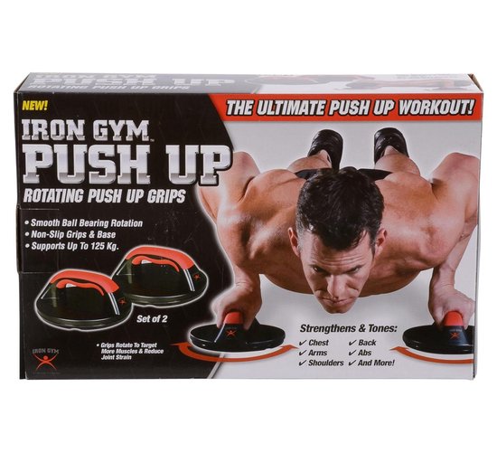 Iron Gym Push Up Grip Roterende Opdruksteunen