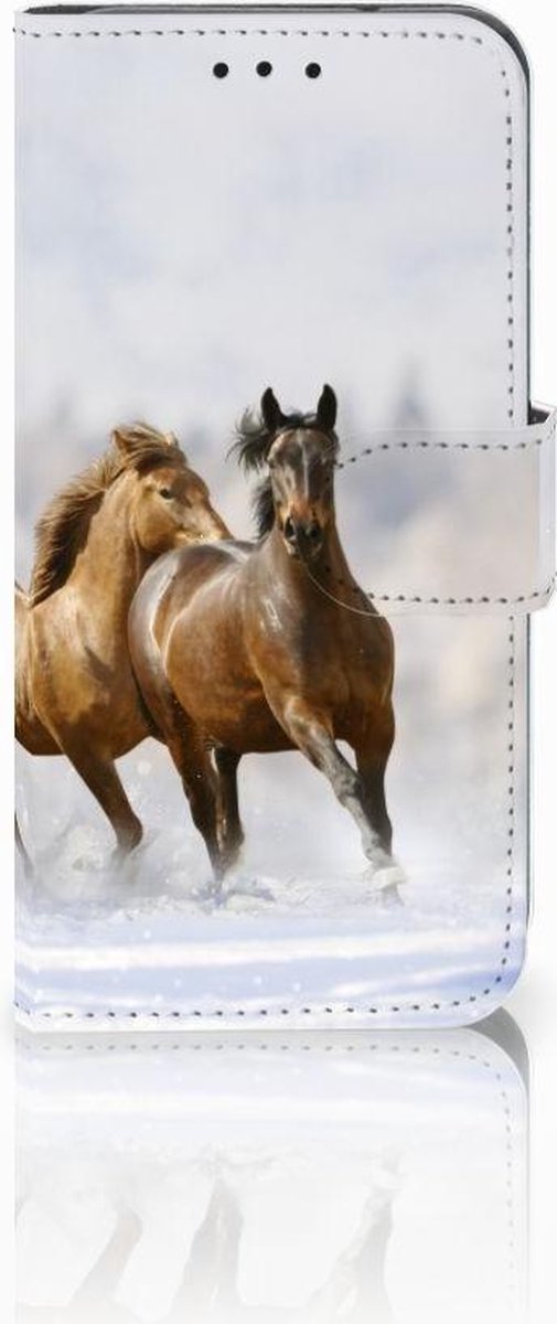 Samsung Galaxy S10e Telefoonhoesje met Pasjes Paarden
