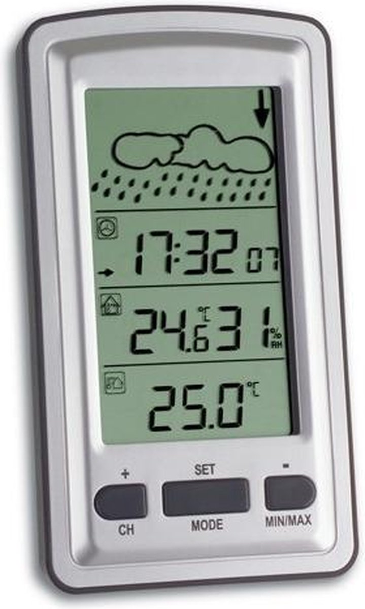 TFA-Dostmann 35.1079 digitale weerstation Zilver