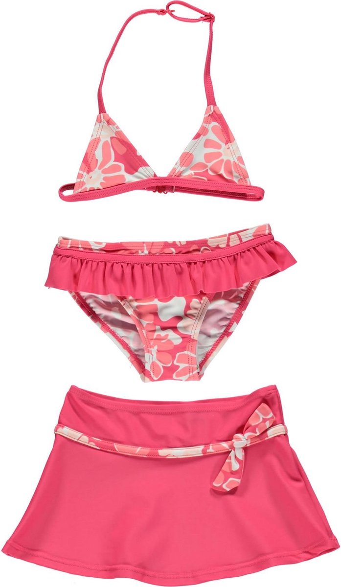 Losan zwemkleding Bikini met rokje roze gebloemd Maat 98