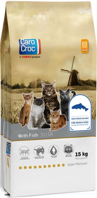 Bol Com Carocroc Vis Kattenvoer 15 Kg