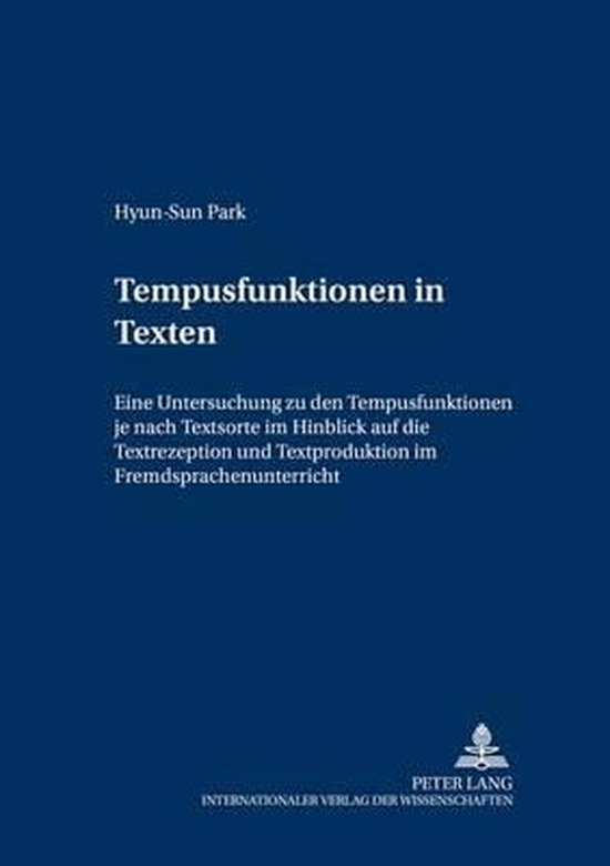 Tempusfunktionen in Texten - cover