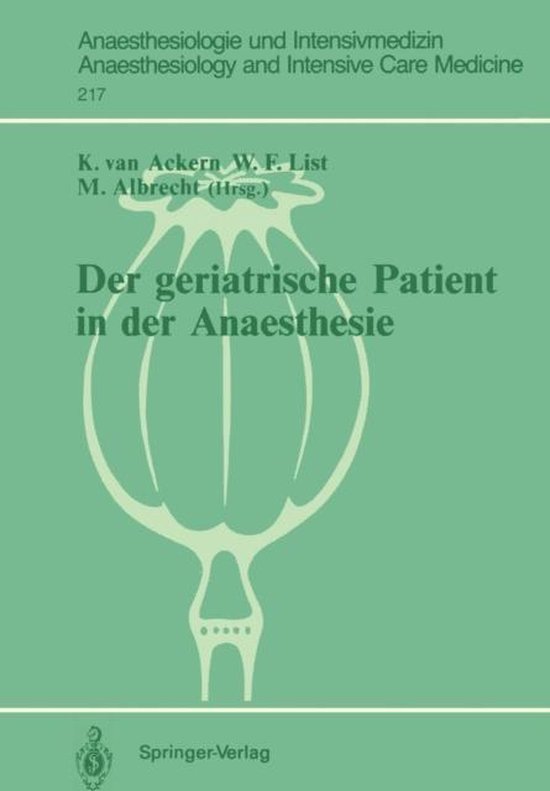 Der Geriatrische Patient in Der Anaesthesie