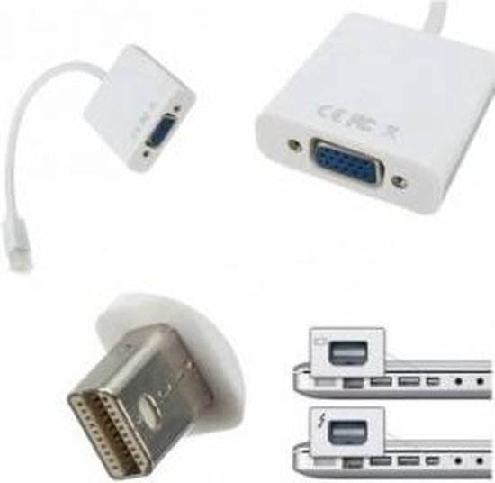 Display Port DP naar VGA Adapter Converter Geschikt voor Macbook