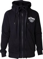 Jack Daniel's Hoodie Double Hooded Zwart, Maat:  M