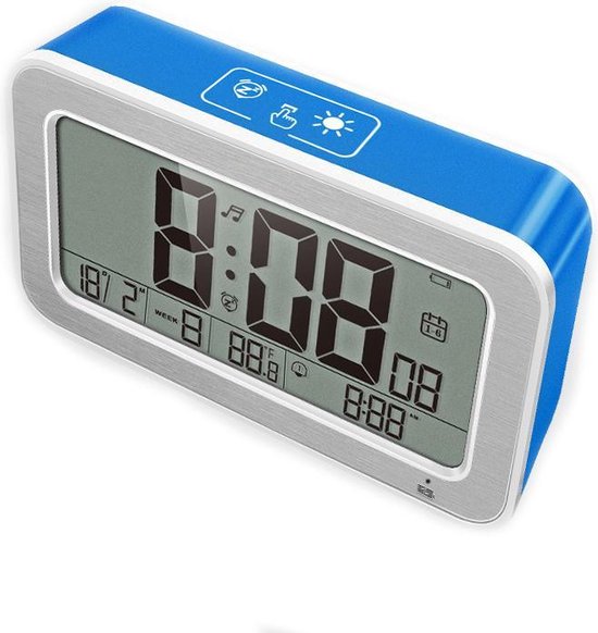 JAP AC918 Digitale wekker met accu 25 alarmgeluiden Volume