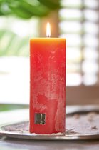 Riviera Maison Rustic Candle classic coral - Kaars - rood/koraalrood - 7x18