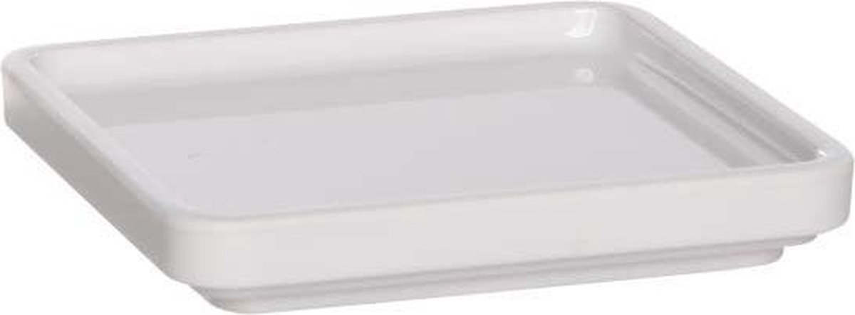 Pantone Serveerschaal - S - Vierkant - 8 x 8 x 1,3 cm - Blanc de Blanc 11-4800 - Wit