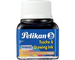 Pelikan Oost-Indische inkt sepia, flesje van 10 ml