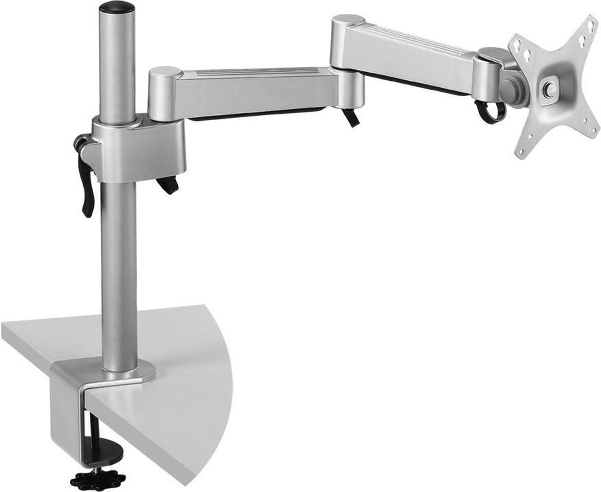 DESQ® Monitorarm Heavy Duty - 42 Inch - 13 kg draagkracht - Arm lengte 52 cm - Bureauklem - Aluminium