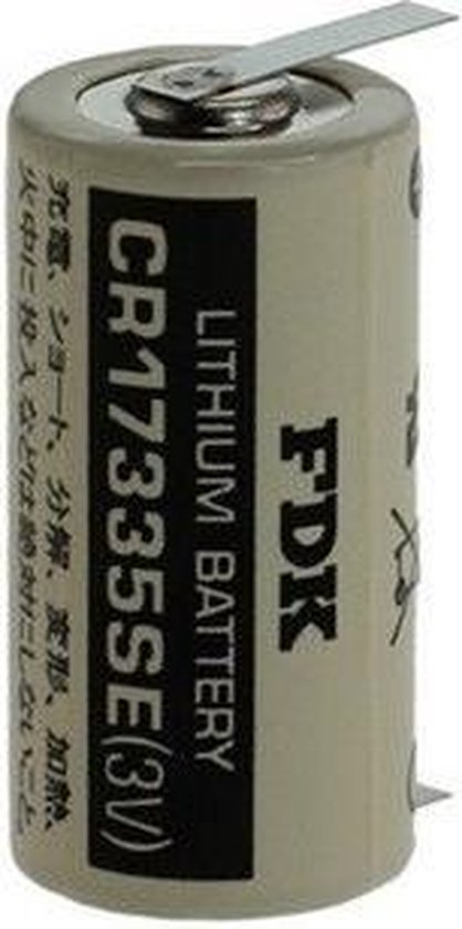 Foto: 1 stuk fdk cr17335se t1 lithiumbatterij 3v 1800mah met soldeerlippen