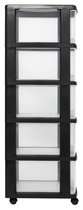 système de tiroirs essentials 5x20L + roulettes
