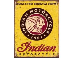 Indian motor first american wandbord reclamebord