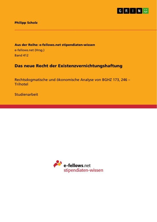 Das neue Recht der Existenzvernichtungshaftung - cover