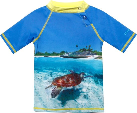 Claesen's Jongens UV Zwemshirt - Turtle - Maat 62-68