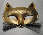 Luxe oogmaskers kat goud - 10 stuks